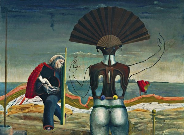 Max Ernst-en koadro baten lau urrats, zientziari esker