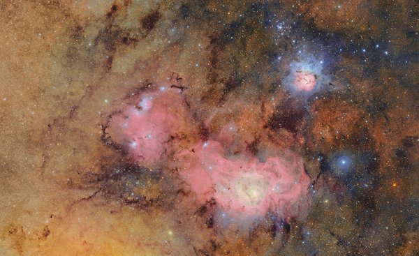 Trifida eta Aintzira nebulosak